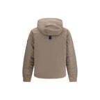Beige Nylon Full-Length Jacket