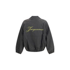 Full-Length Embroidered Polyamide Jacket
