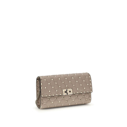 Quilted Calfskin Rockstud Spike Shoulder Bag