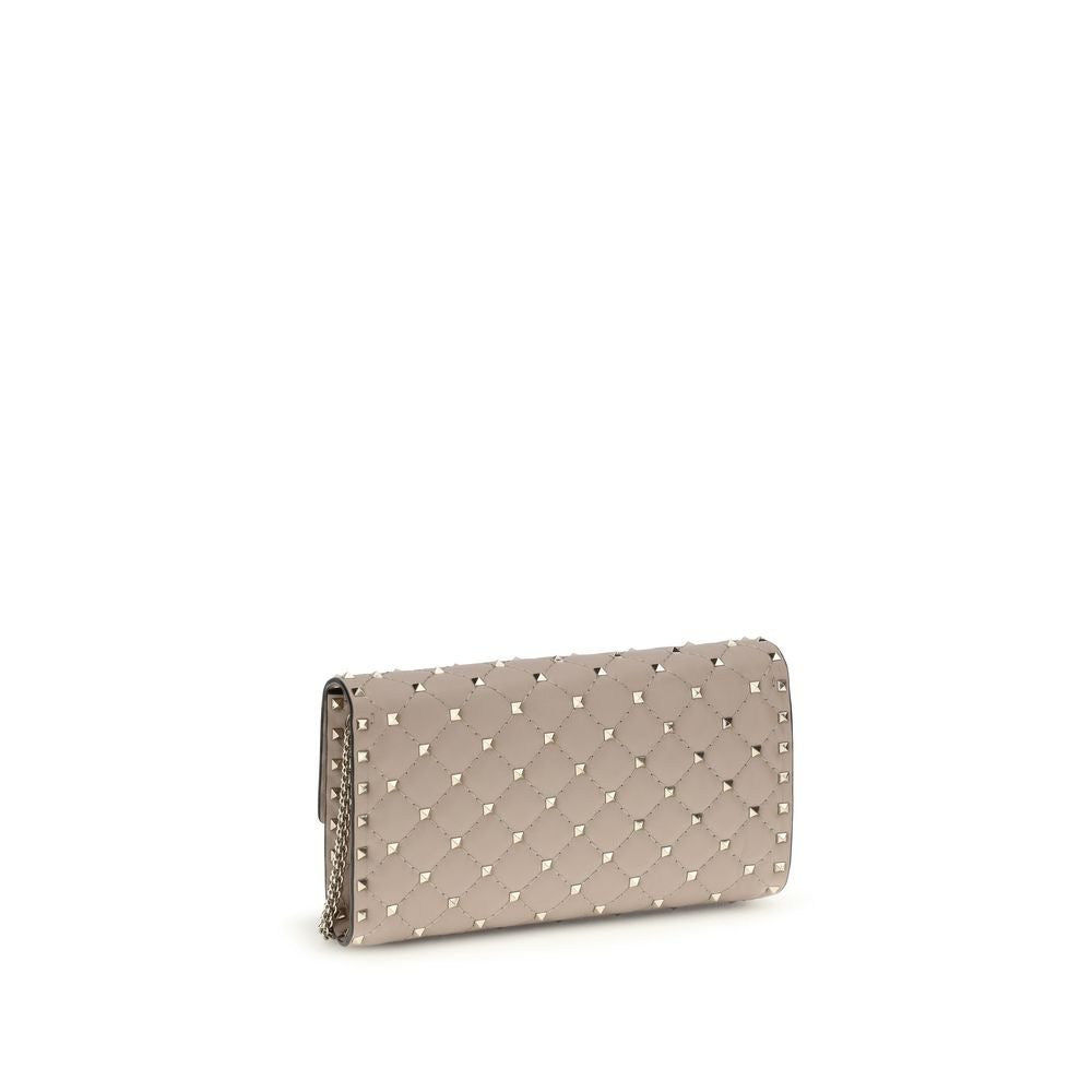 Quilted Calfskin Rockstud Spike Shoulder Bag