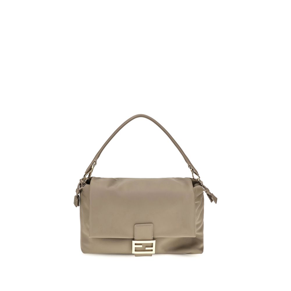Soft Calf Leather Baguette Shoulder Bag