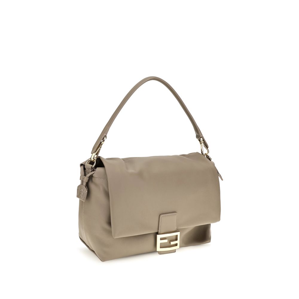 Soft Calf Leather Baguette Shoulder Bag