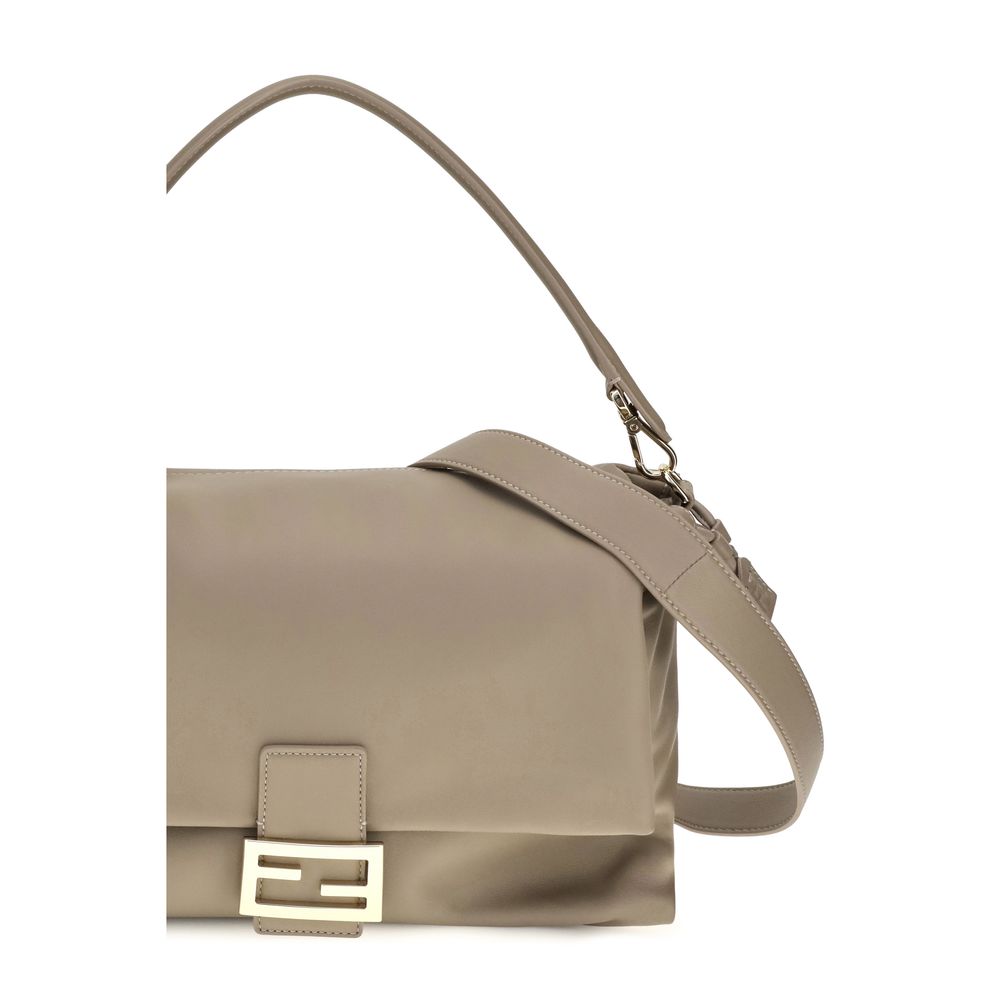 Soft Calf Leather Baguette Shoulder Bag