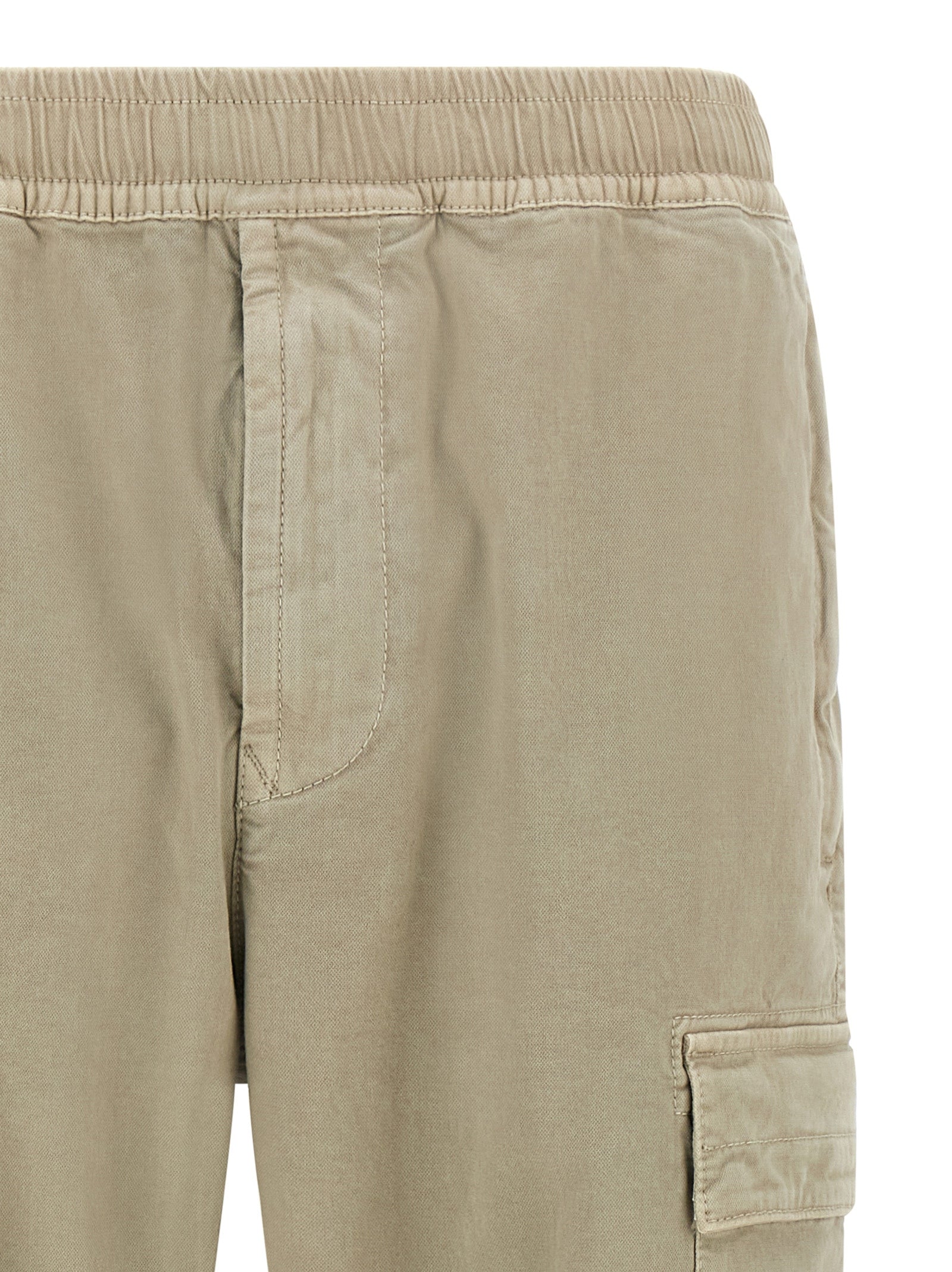 Garment-Dyed Cotton Cargo Pants