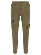 Olive Green Cotton Cargo Pants
