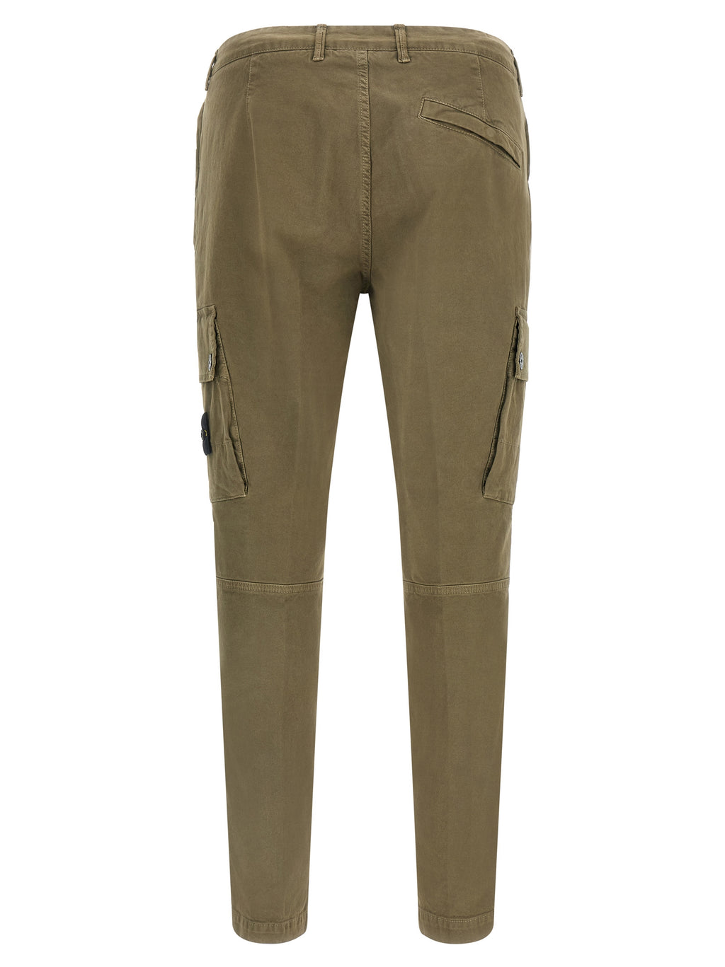 Olive Green Cotton Cargo Pants