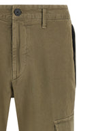 Olive Green Cotton Cargo Pants
