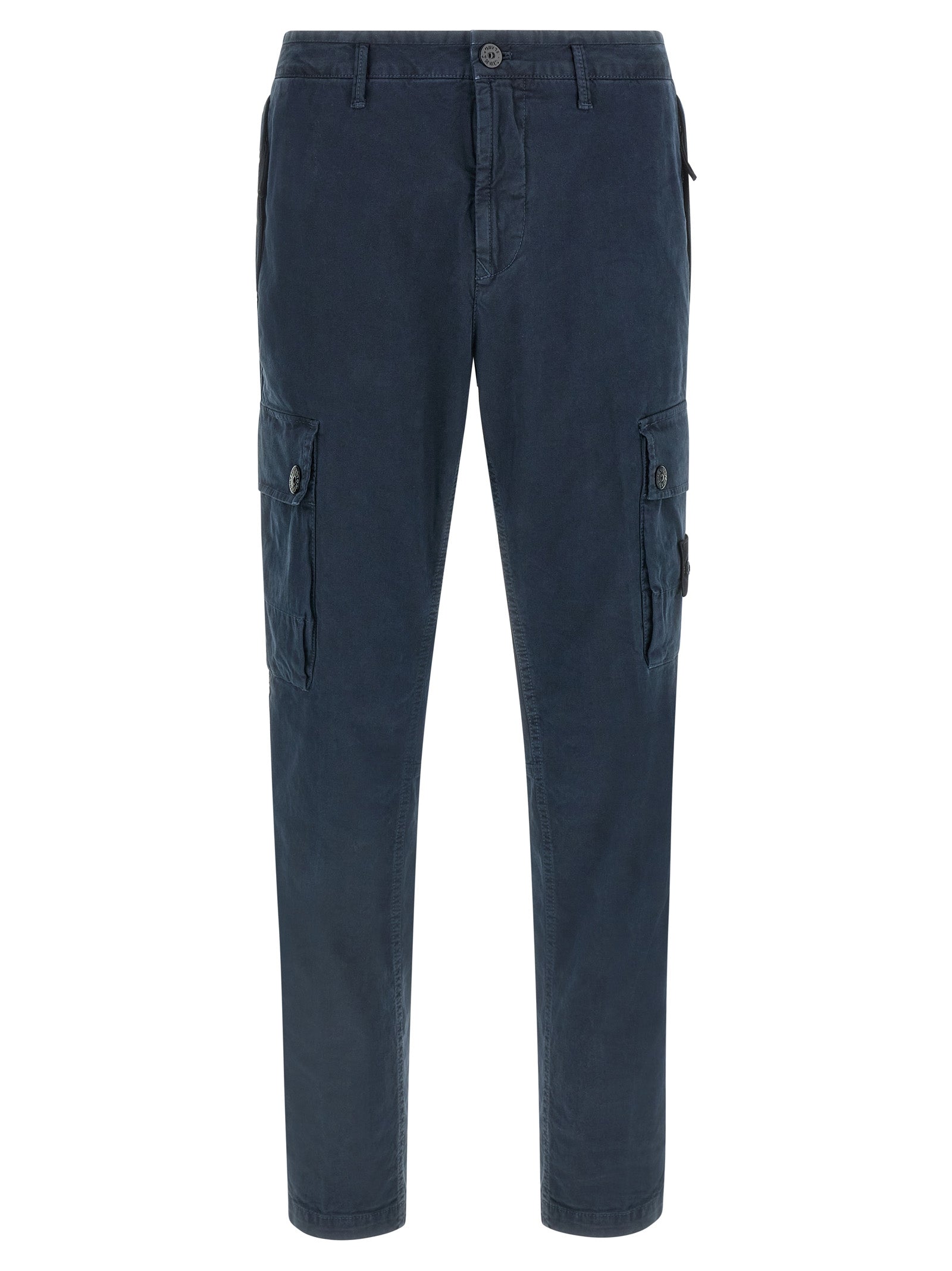 Navy Organic Stretch Cargo Pants
