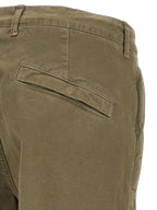 Olive Green Cotton Cargo Pants