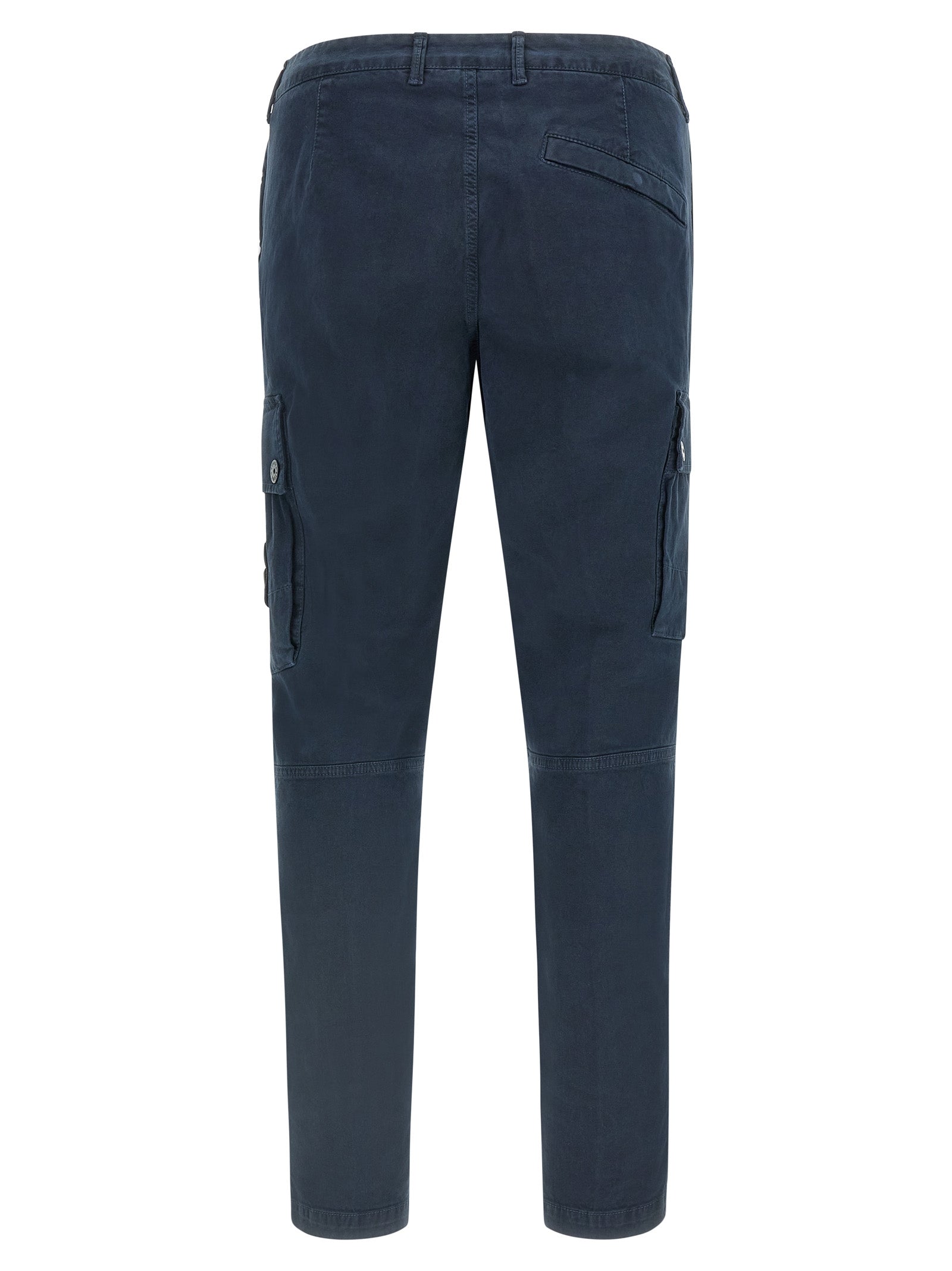 Navy Organic Stretch Cargo Pants