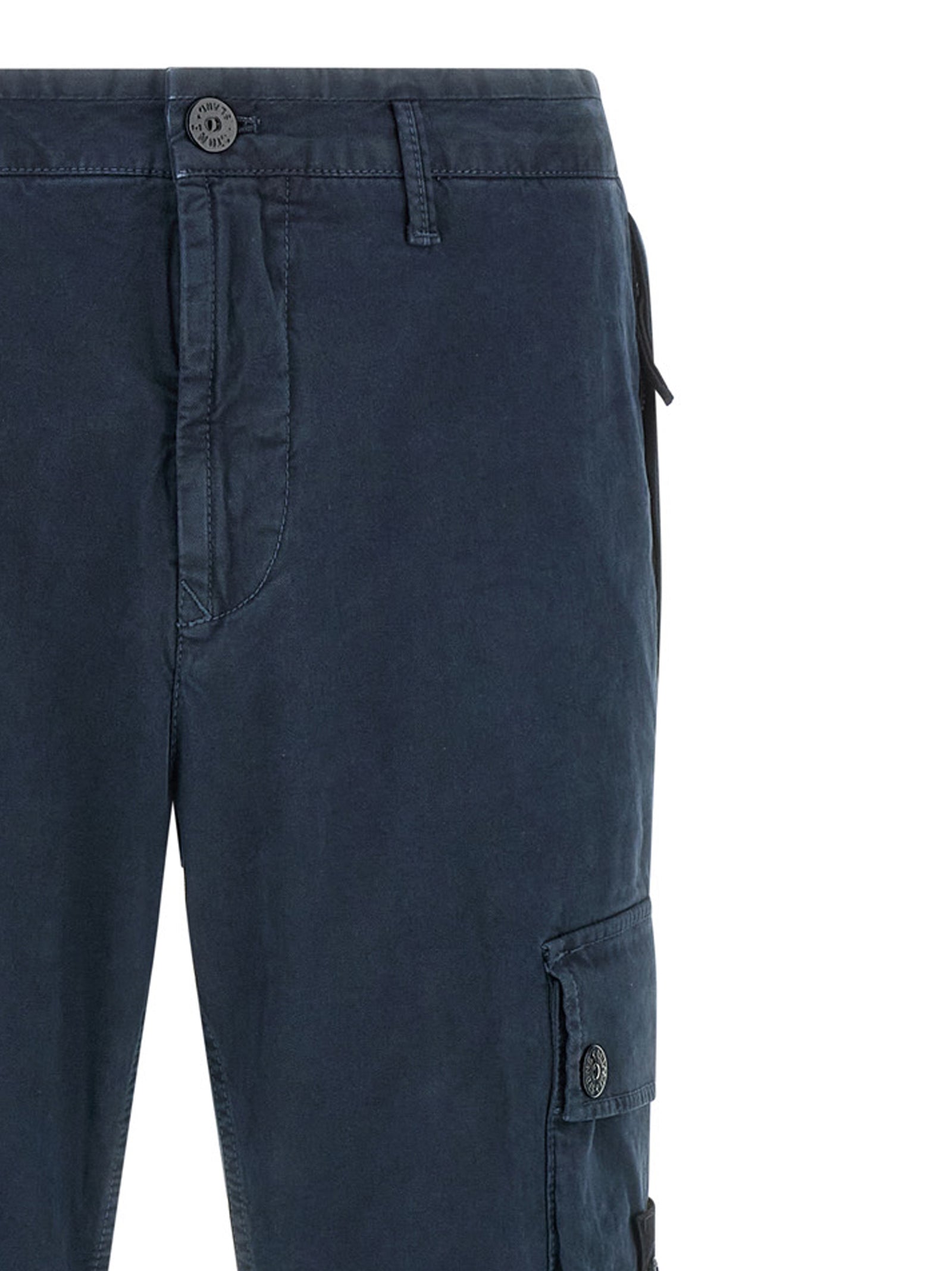 Navy Organic Stretch Cargo Pants