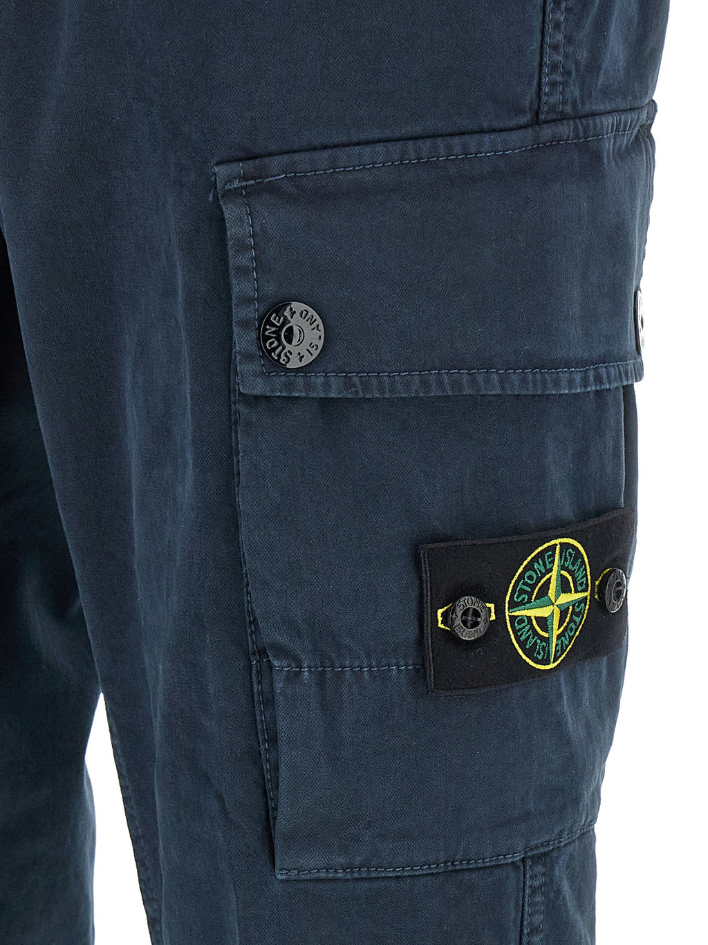 Navy Organic Stretch Cargo Pants