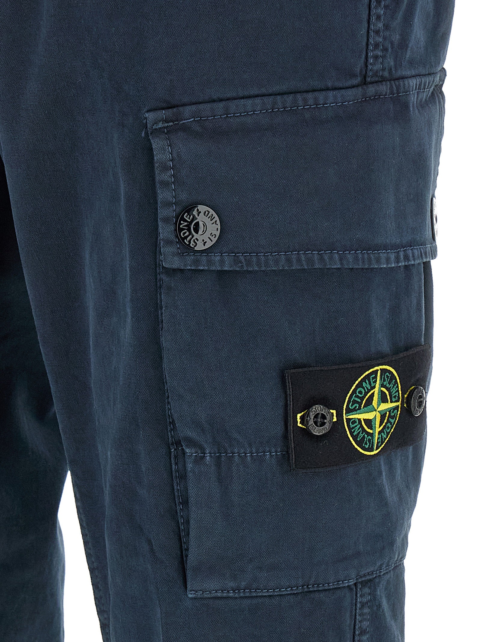Navy Organic Stretch Cargo Pants