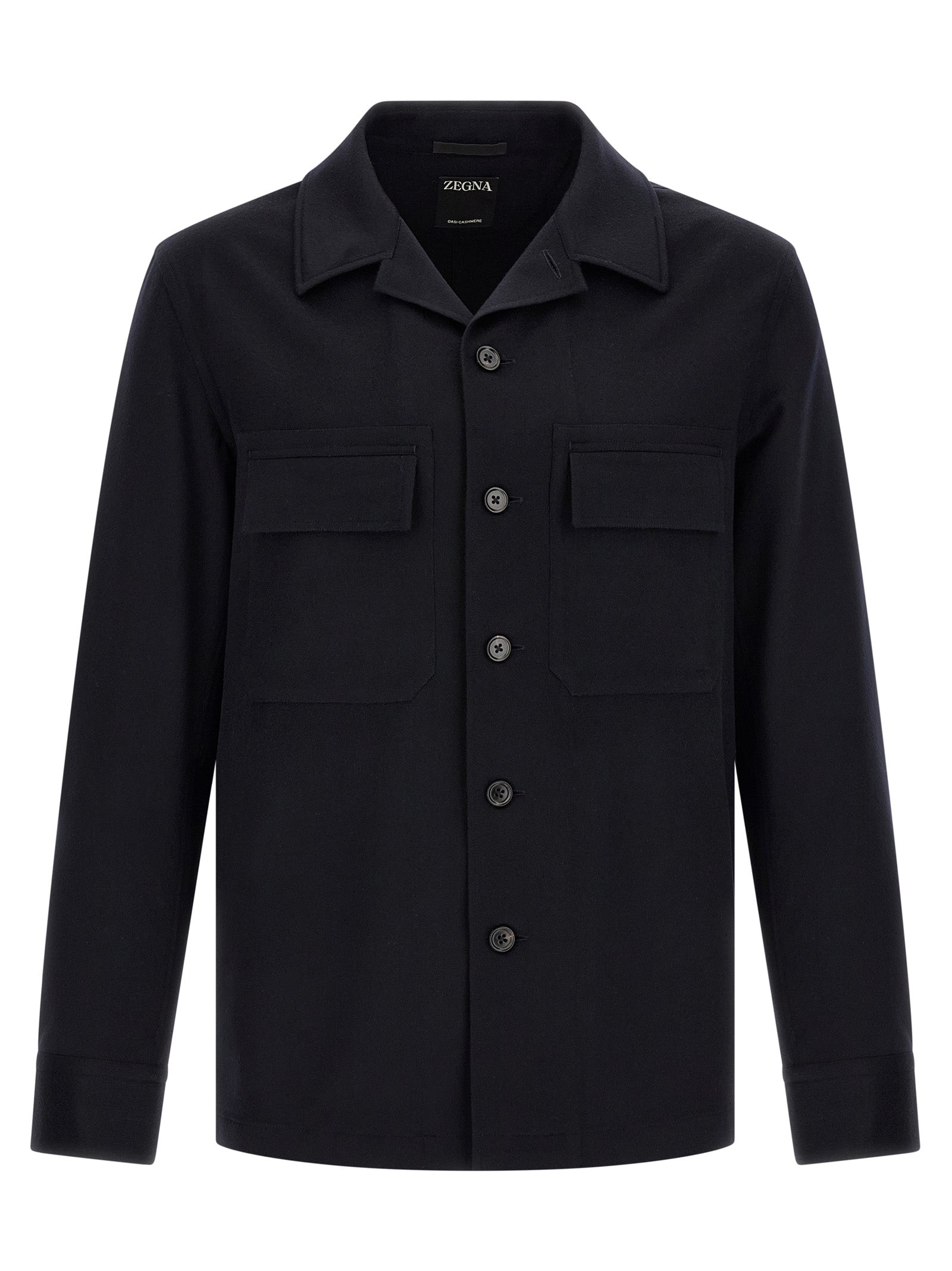 Blue Pure Oasi Cashmere Overshirt