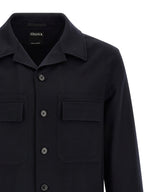 Blue Pure Oasi Cashmere Overshirt