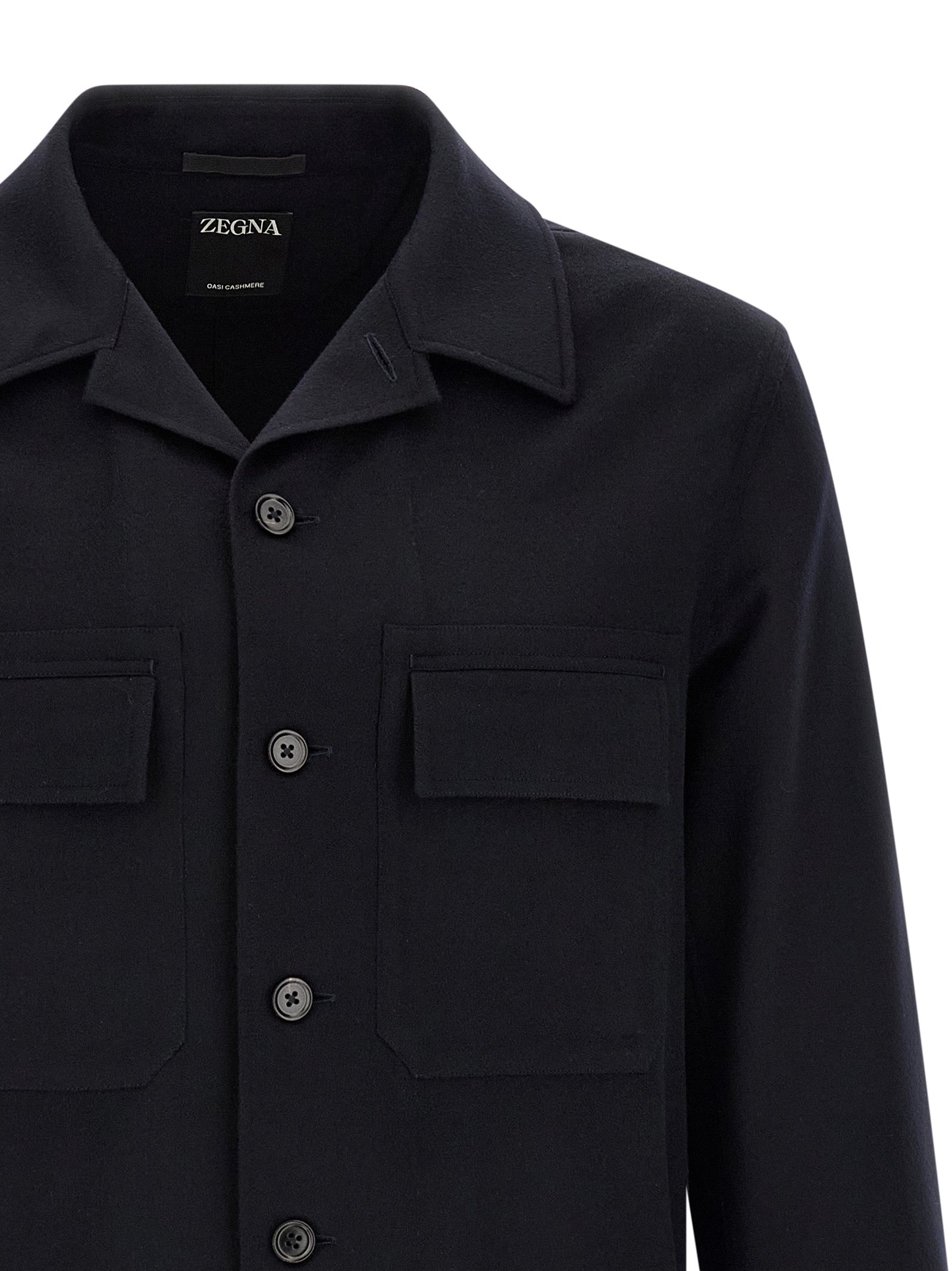 Blue Pure Oasi Cashmere Overshirt