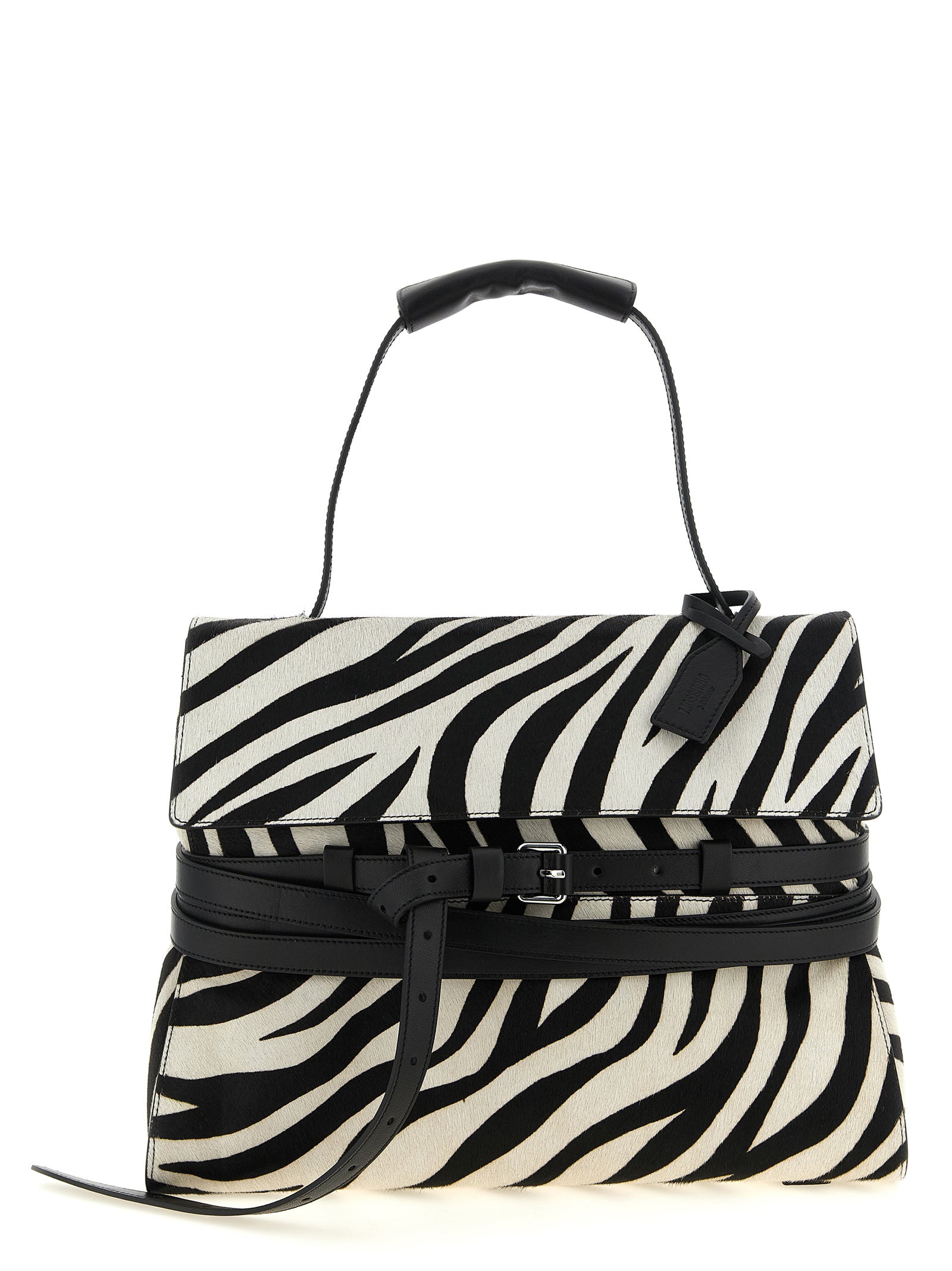 Zebra‑Print Calfskin Handbag