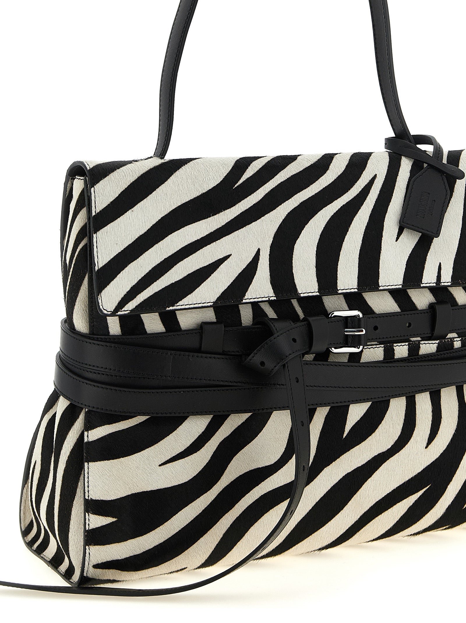 Zebra‑Print Calfskin Handbag