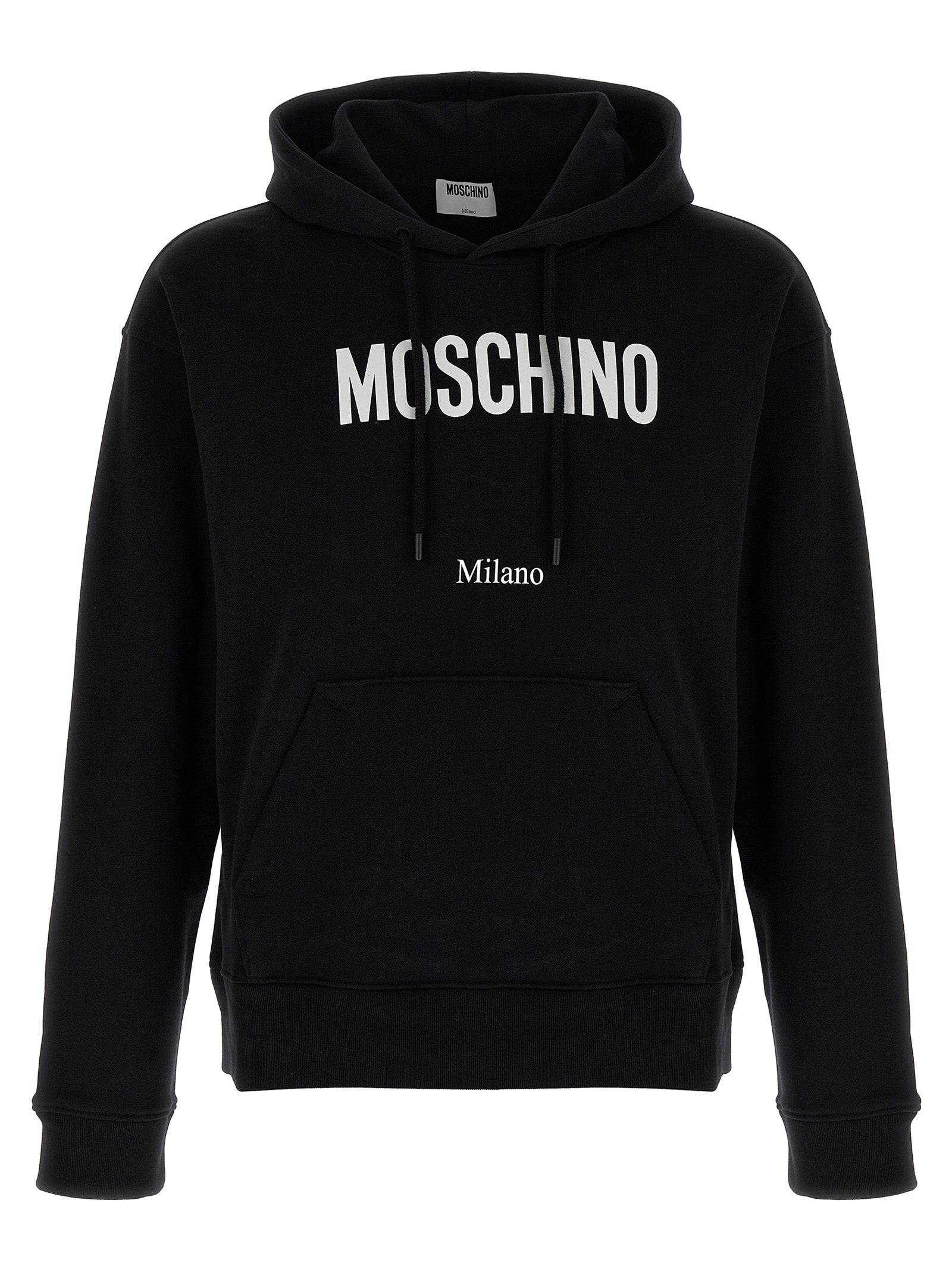 Black Cotton Hoodie
