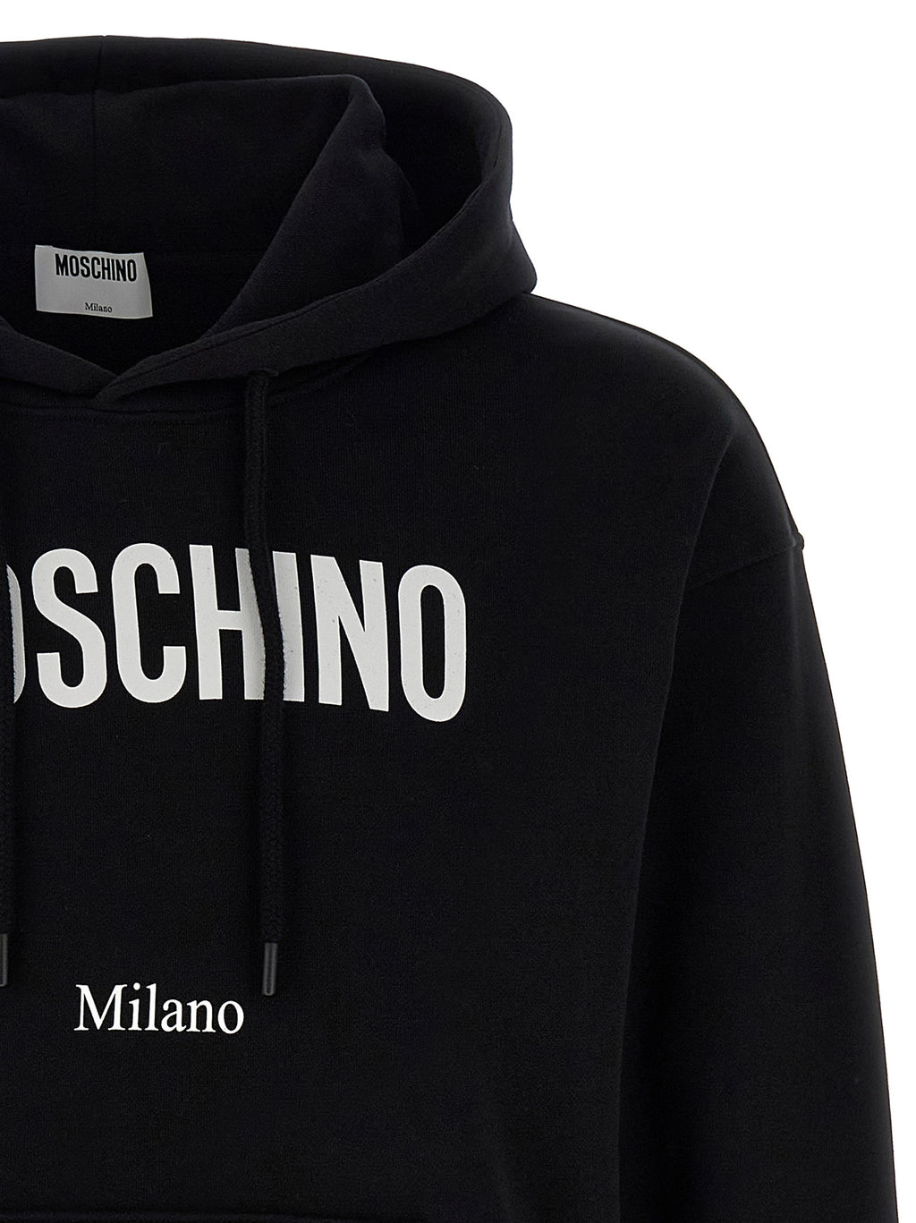 Black Cotton Hoodie