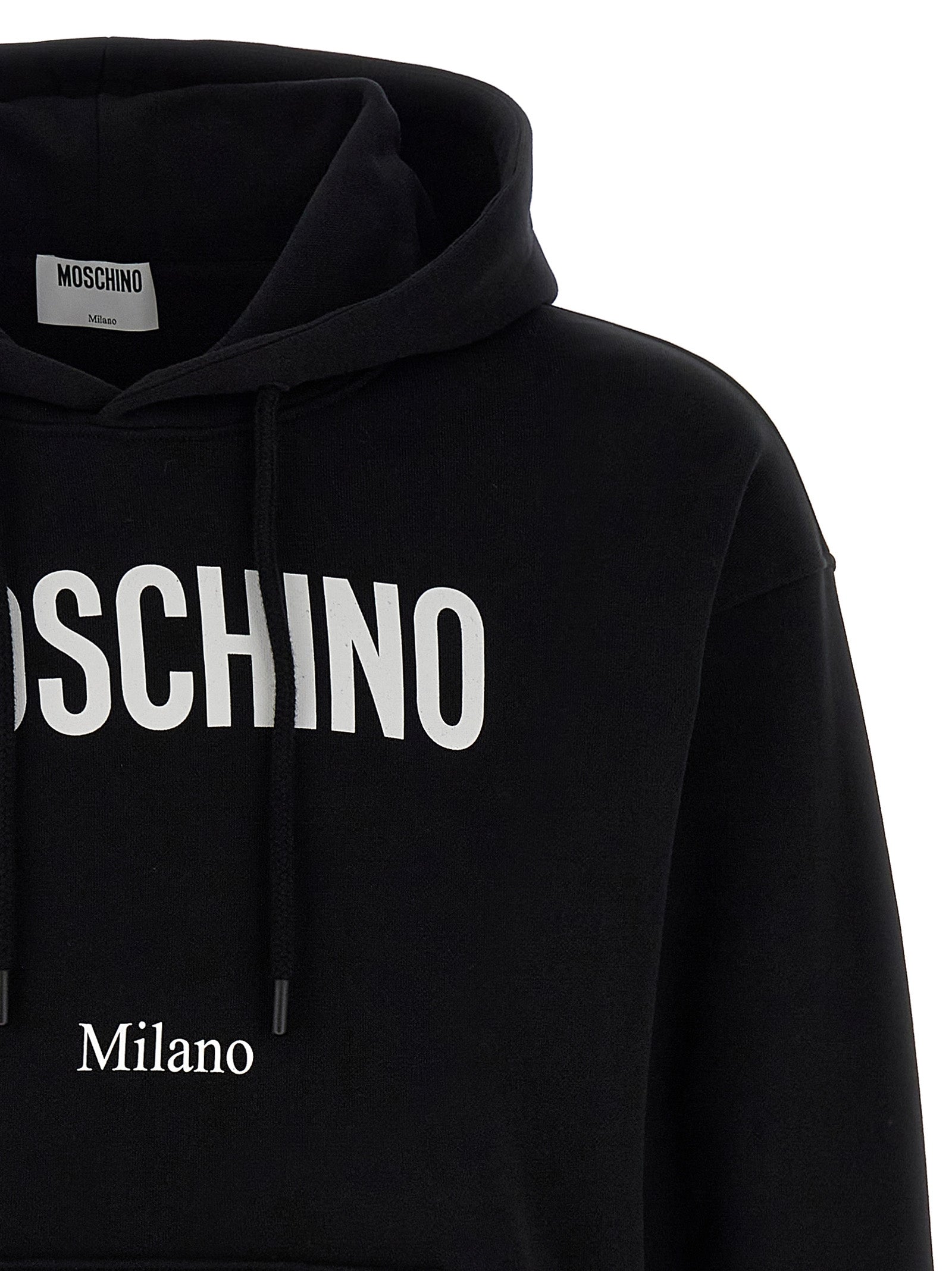 Black Cotton Hoodie