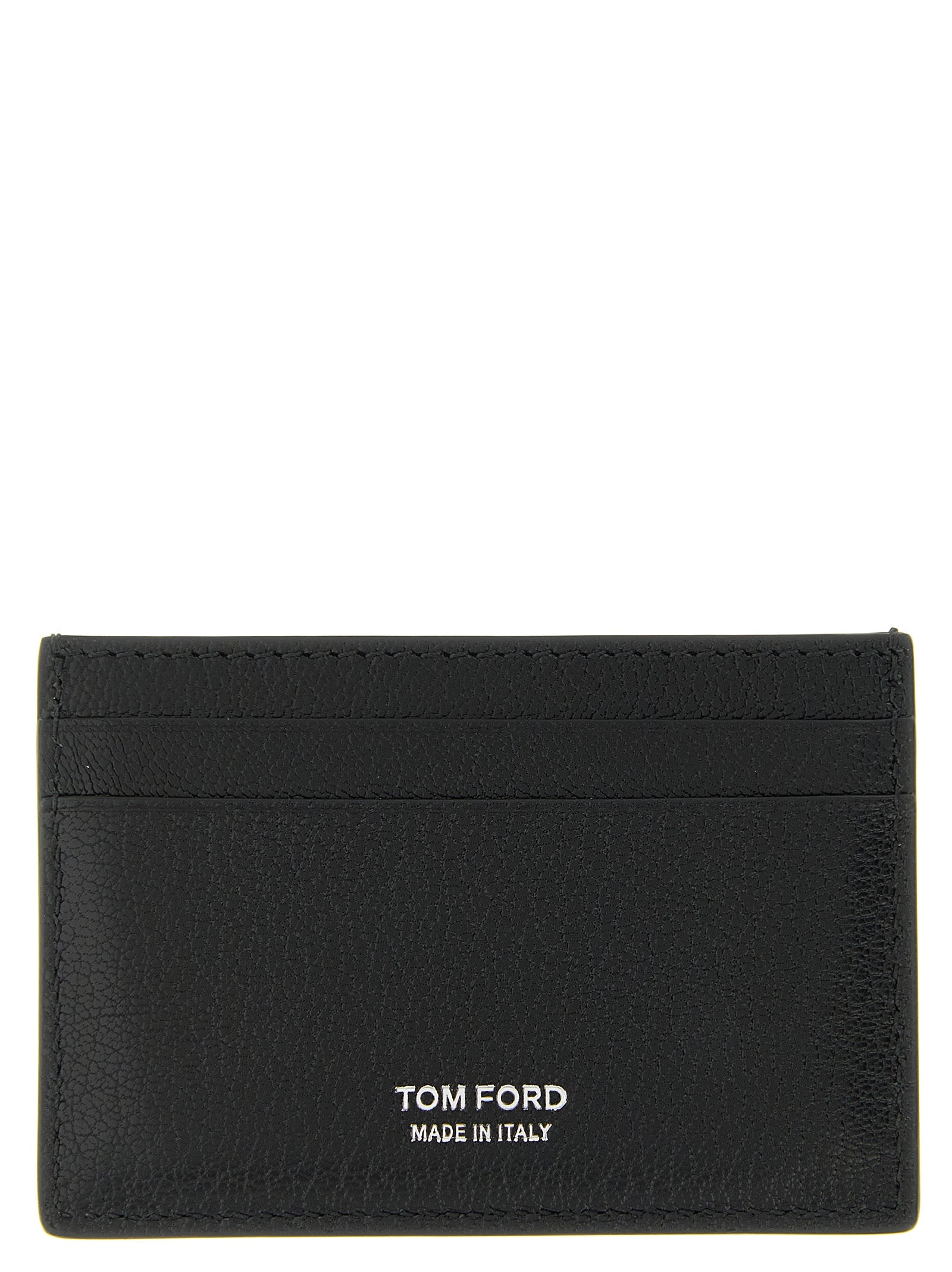 Black T-Line Goatskin Cardholder