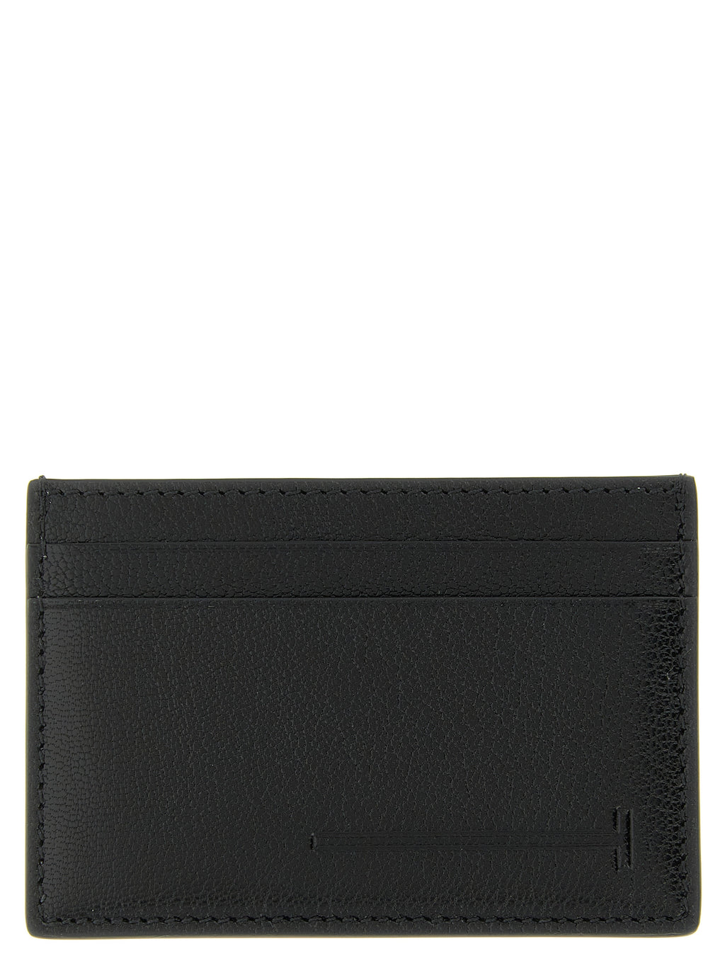 Black T-Line Goatskin Cardholder