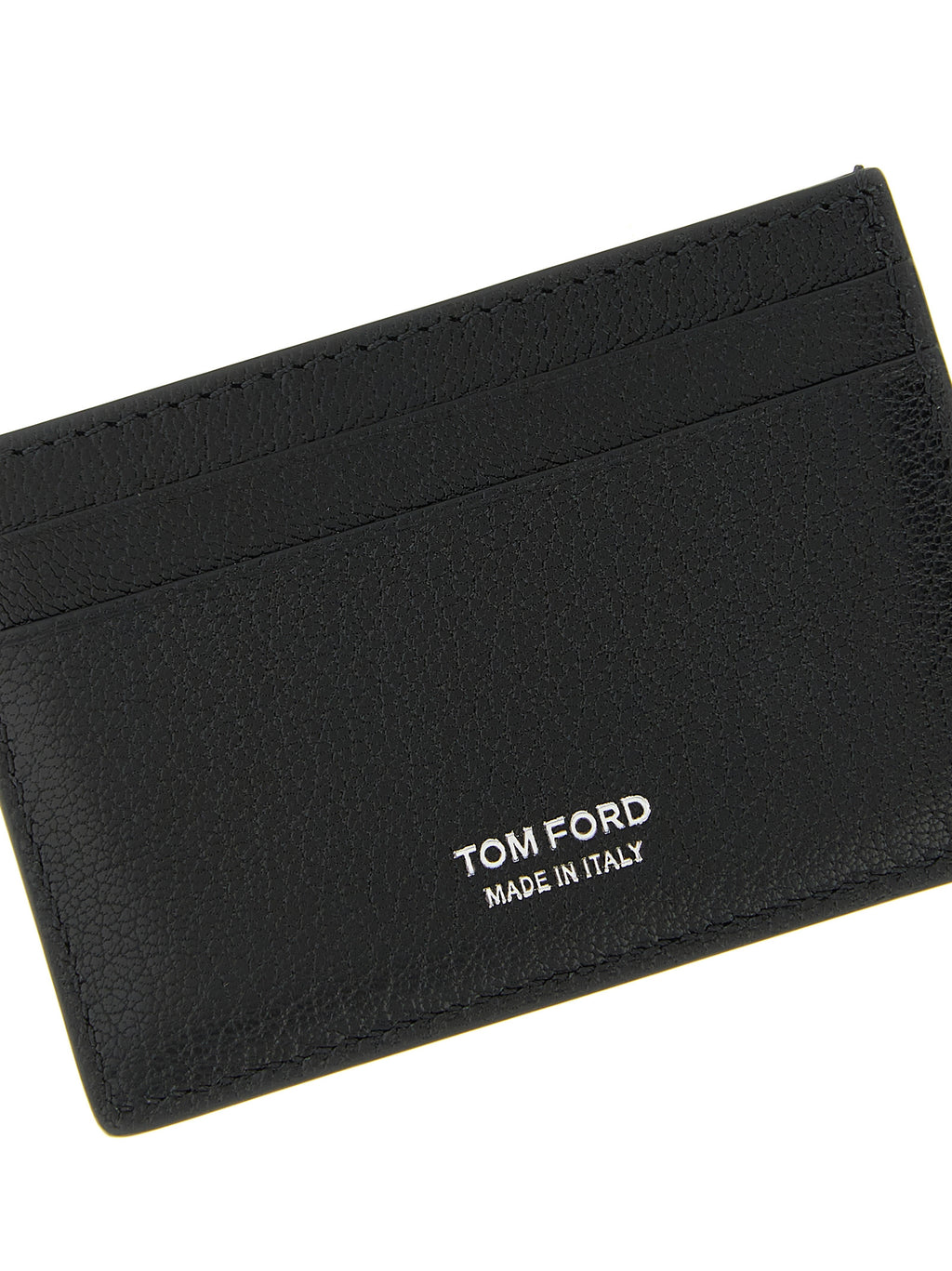 Black T-Line Goatskin Cardholder