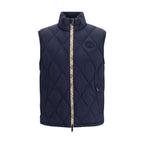 Blue Polyamide Down Vest