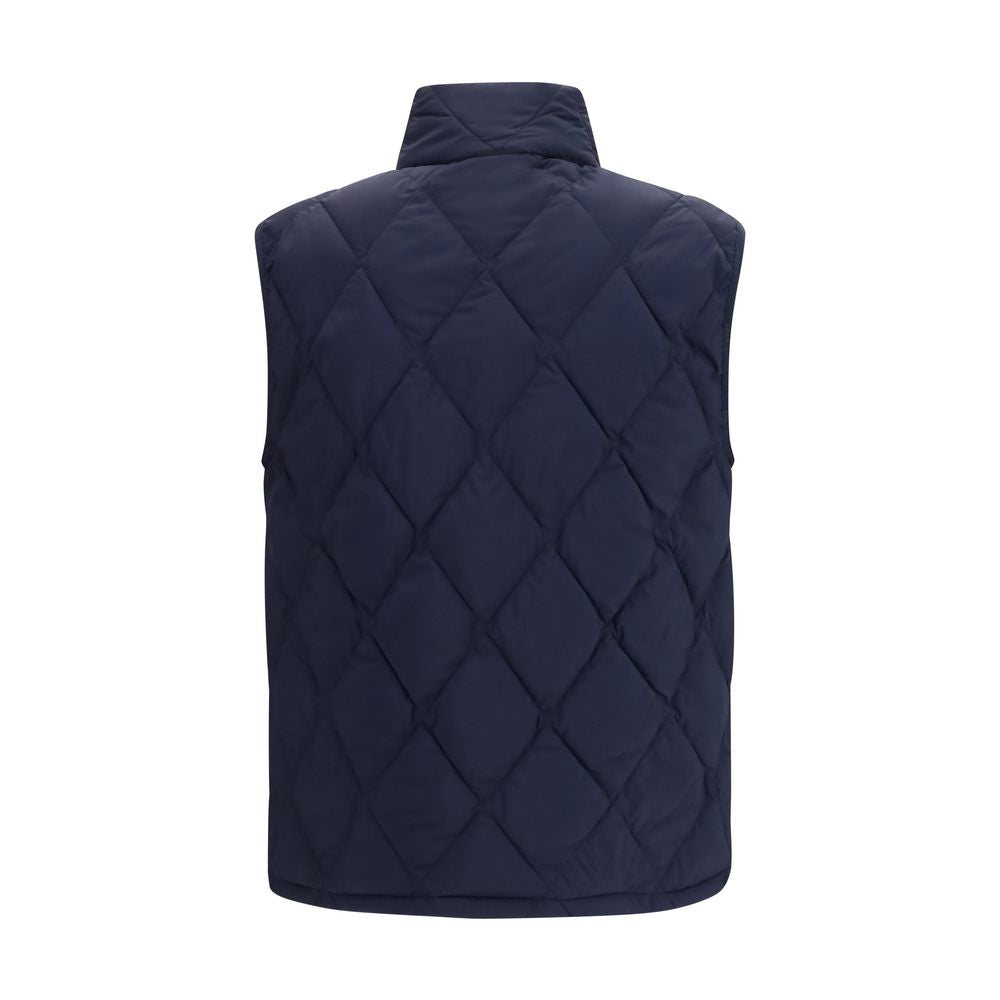 Blue Polyamide Down Vest