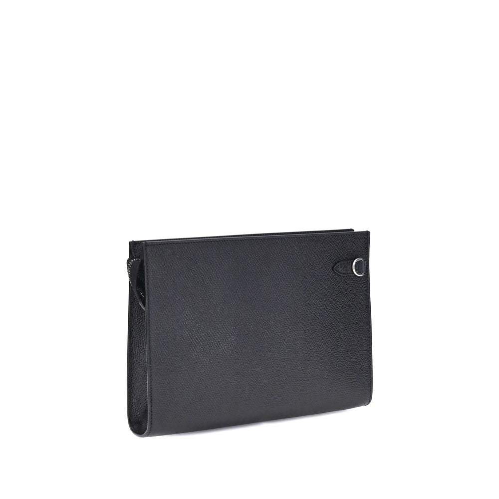 Grained Calfskin VLogo Signature Pouch