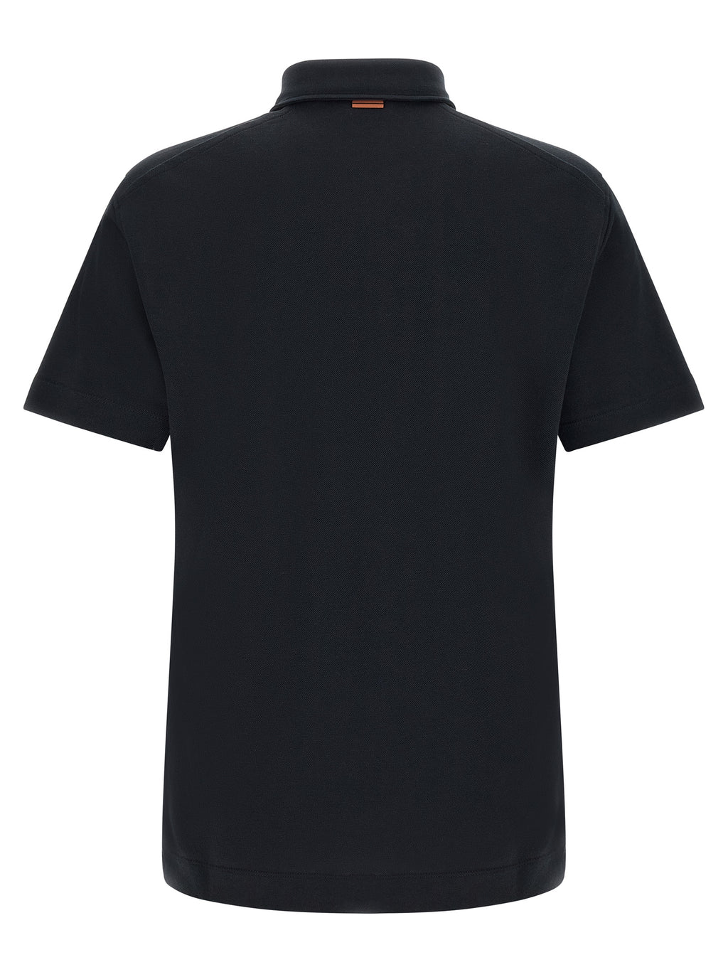 Blue Cotton Piqué Polo