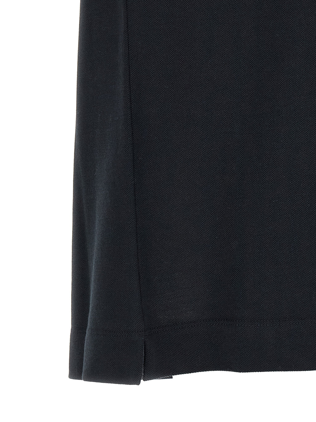 Blue Cotton Piqué Polo