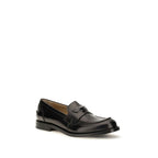 Black Calfskin Ateneo Slip-On Loafers