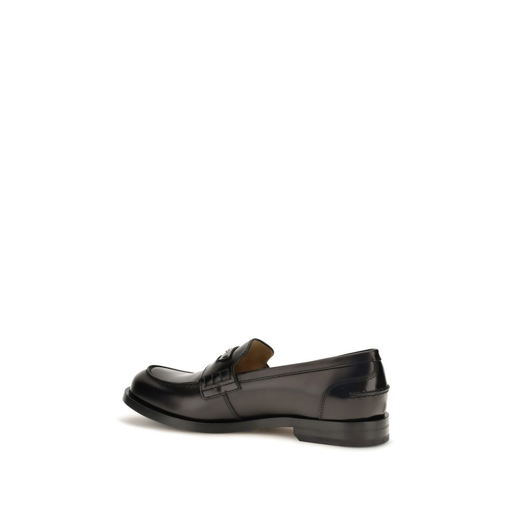 Black Calfskin Ateneo Slip-On Loafers