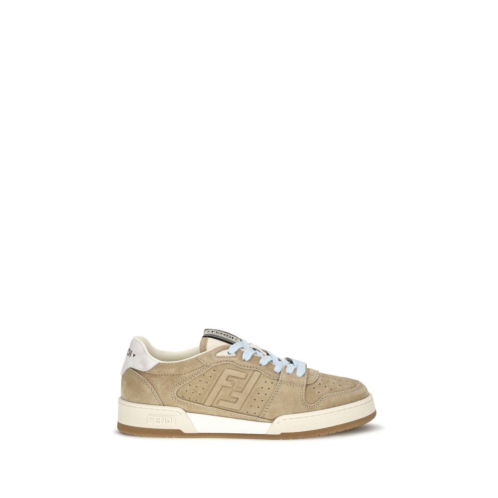 Beige Suede Match Sneakers