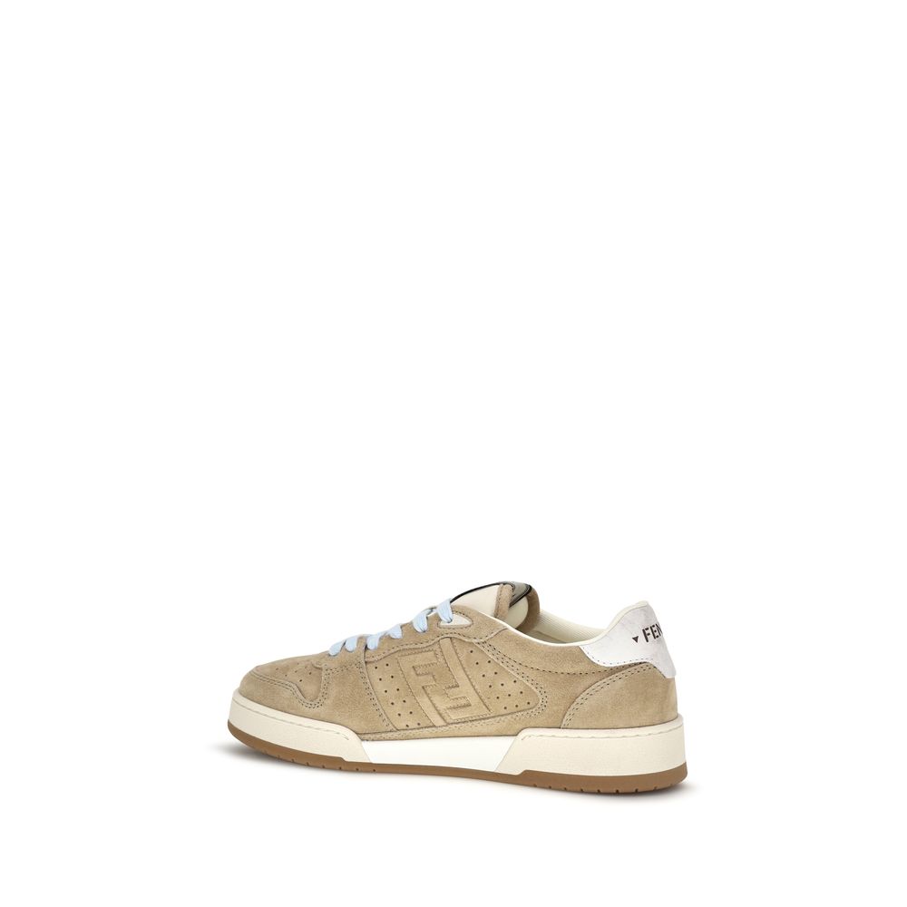 Beige Suede Match Sneakers