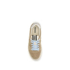 Beige Suede Match Sneakers
