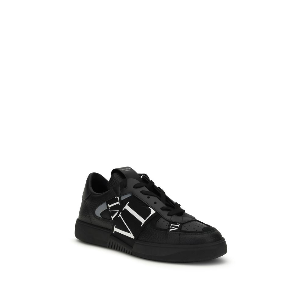 Calfskin Low‑Top Sneakers