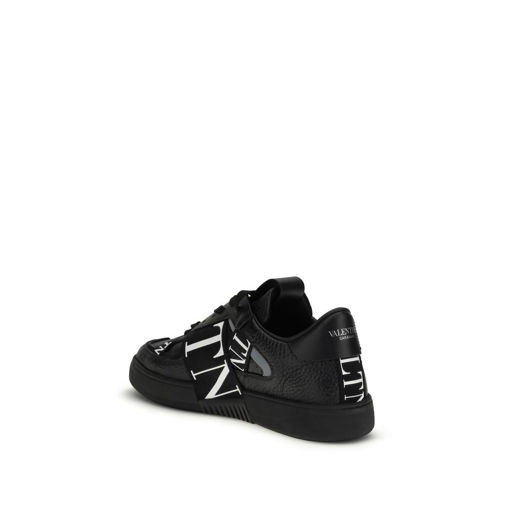 Calfskin Low‑Top Sneakers