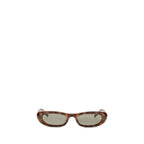 Oval Tortoiseshell Acetate Sunglasses