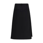 Grain de Poudre Wool Midi Skirt