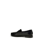 College A Novembre Black Calf Leather Slip-On Loafers