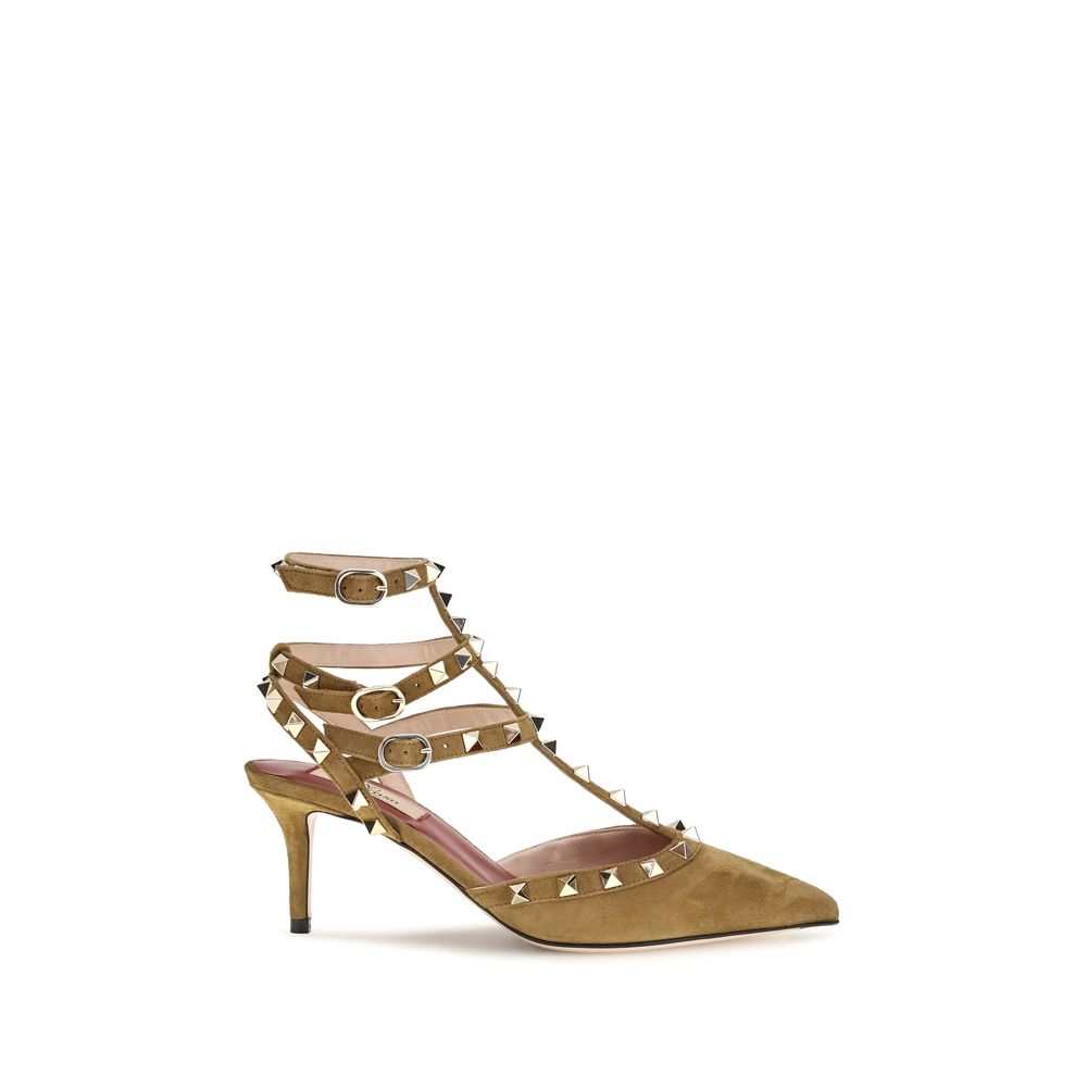 Goatskin Rockstud Pumps