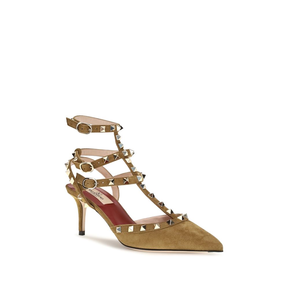 Goatskin Rockstud Pumps