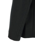 Black Virgin Wool Minimal Blazer