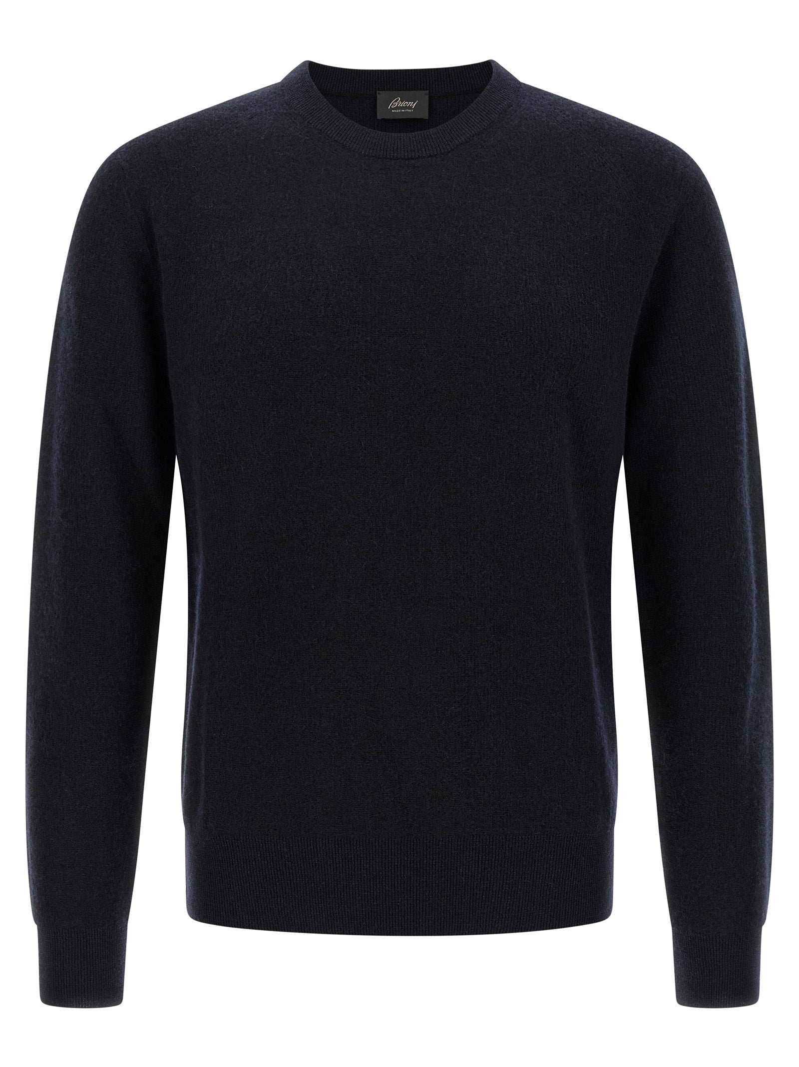 Cashmere and Wool Blend Crew Neck Cardigan