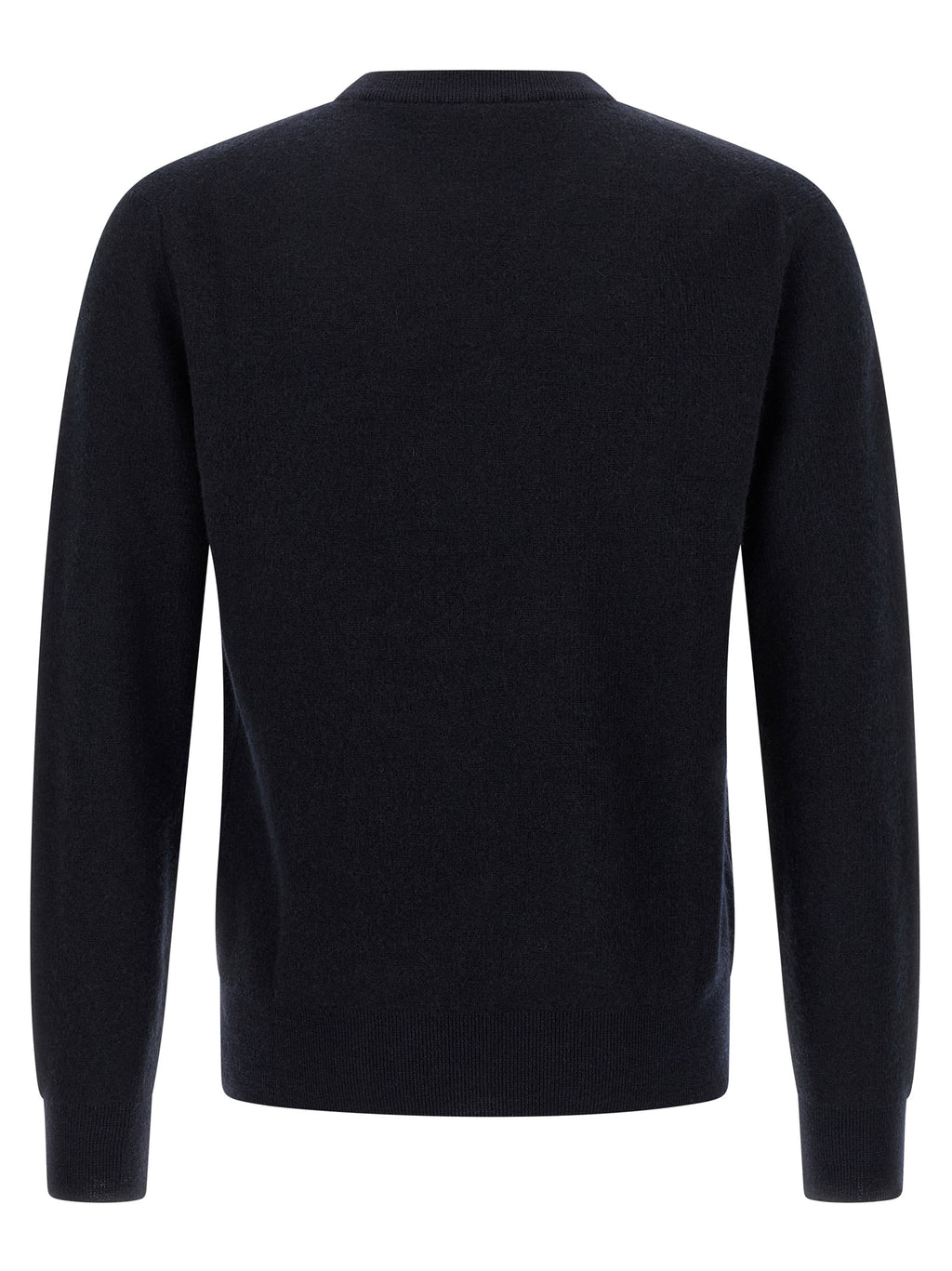 Cashmere and Wool Blend Crew Neck Cardigan
