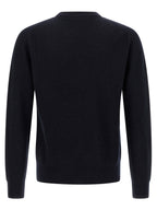 Cashmere and Wool Blend Crew Neck Cardigan