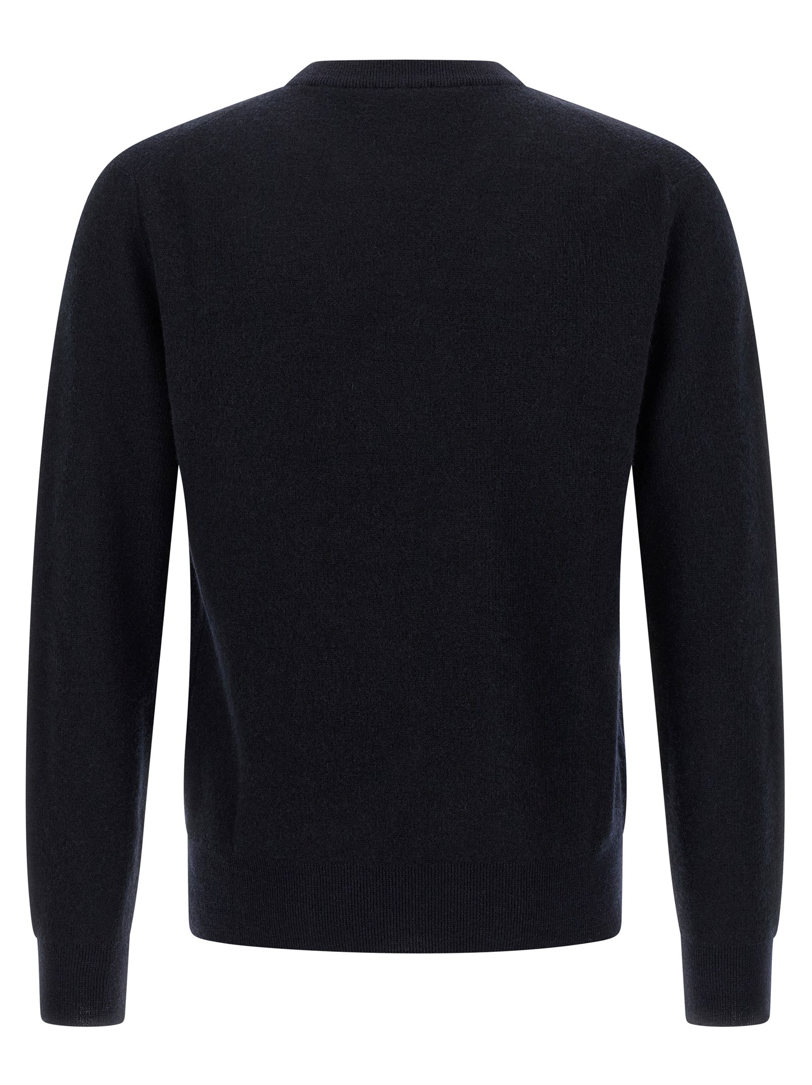 Cashmere and Wool Blend Crew Neck Cardigan